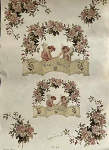 Zdjęcie oferty: Papier do decoupage róże Sweet Rose 29x42