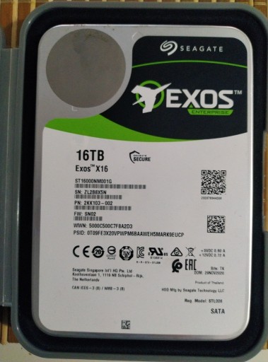 Zdjęcie oferty: Seagate Exos X16 ST16000NM001G 16 TB 3.5" SATA III