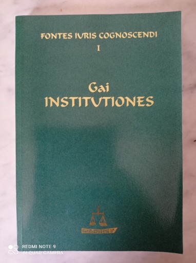 Zdjęcie oferty: Gai INSTITUTIONES - INSTYTUCJE Gaiusa / FIC tom 1