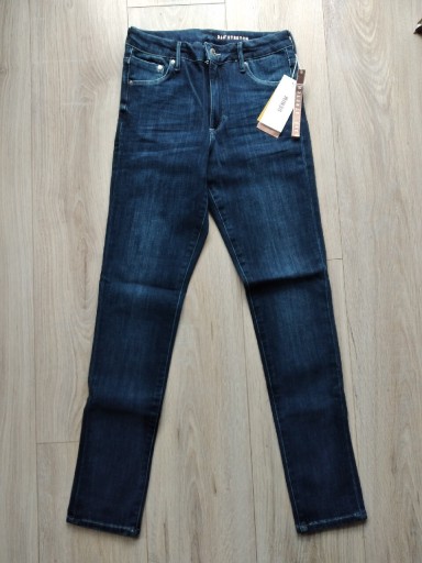 Zdjęcie oferty: nowe H&M 28/30 S granatowe jeansy 360° stretch