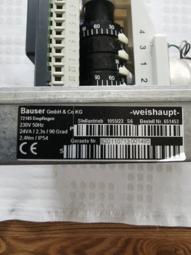 Zdjęcie oferty: Serwomotor sterownik Bauser 1055/23 Weishaupt