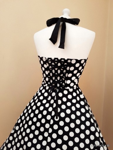 Zdjęcie oferty: sukienka z gorsetem gorsetową górą czarno biała 
