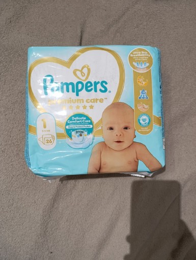 Zdjęcie oferty: Pieluszki Pampers Premium Care 1, 2-5 kg, 26 szt.