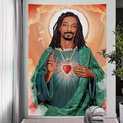 Zdjęcie oferty: Snoop Dogg Jezus Gobelin Obraz na Ściane 90x70