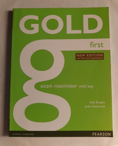 Zdjęcie oferty: Pearson Gold First B2 exam maximizer