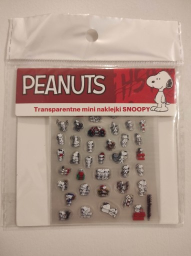 Zdjęcie oferty: Transparentne mini naklejki Snoopy 
