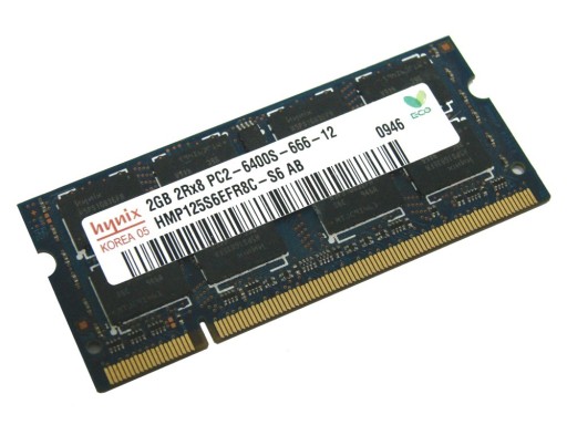 Zdjęcie oferty: Pamięć laptopowa Hynix 2GB DDR2 PC2-6400S 800MHz