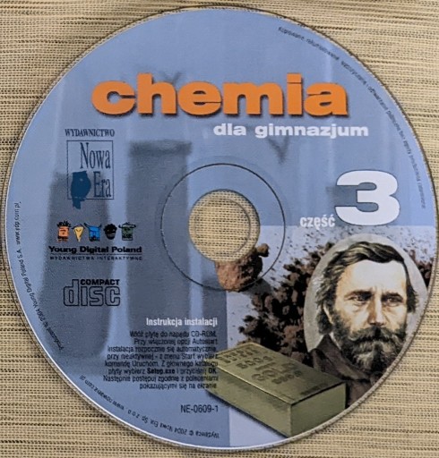 Zdjęcie oferty: Chemia dla gimnazjum Część 3 – płyta CD | Nowa Era