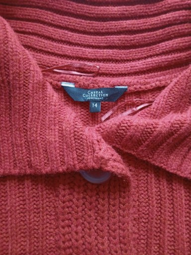 Zdjęcie oferty: Sweter damski w kolorze terakoty rozm.14 DEBENHAMS