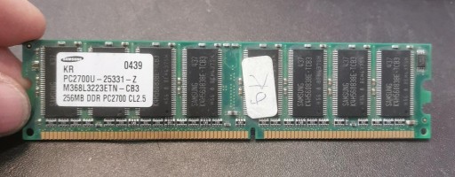 Zdjęcie oferty: Pamięć RAM DDR (DDR1) Samsung PC2700U-25331-Z
