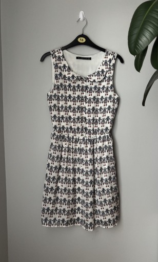 Zdjęcie oferty: Sukienka krótka letnia rozmiar S Zara z guzikami z podszewką