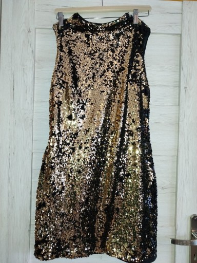 Zdjęcie oferty: Sukienka cekiny złota