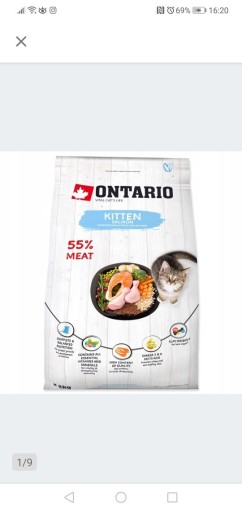Zdjęcie oferty: Najtańsza sucha karma dla kociąt Ontario 2 kg