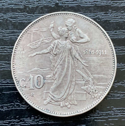 Zdjęcie oferty: Włochy 10 centesimi, 1911 stan!!!