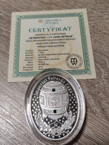 Zdjęcie oferty: Jajo Napoleońskie Imperialne Faberge 1$ 2013