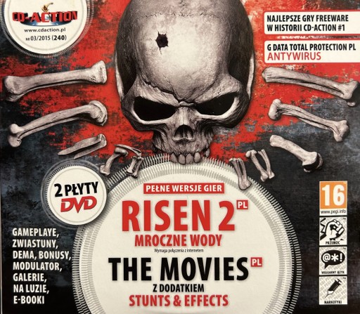 Zdjęcie oferty: Gry PC CD-Action 2x DVD nr 240: Risen 2, Movies