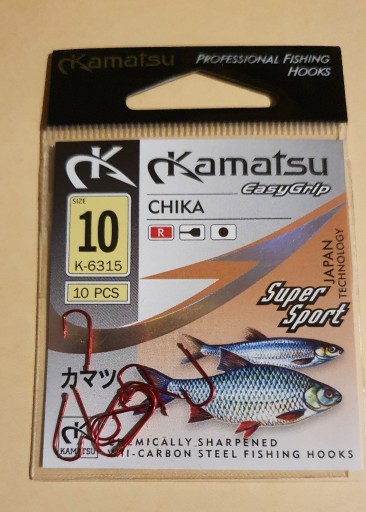 Zdjęcie oferty: Haczyk KAMATSU CHIKA E GRIP K-6315 rozm.10 10szt