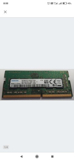 Zdjęcie oferty: Pamięć DDR4 Samsung 4GB 1Rx8 PC4-2400T