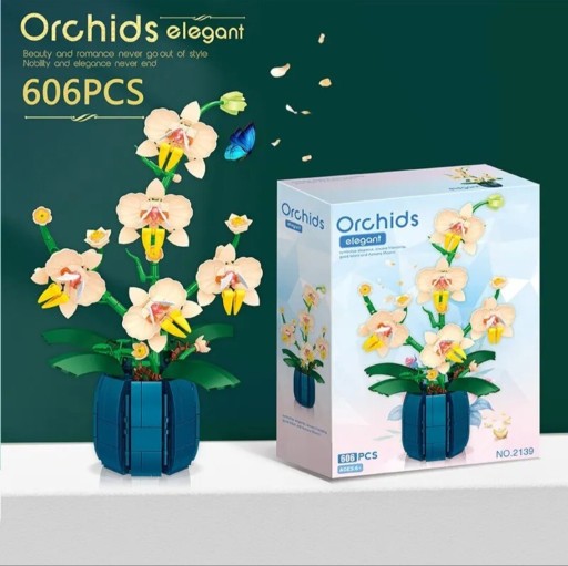 Zdjęcie oferty: Klocki orchidea orchids jak lego nowe