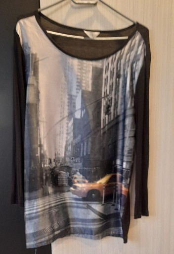 Zdjęcie oferty: Koszulka długi rękaw bluzka damska L czarna street