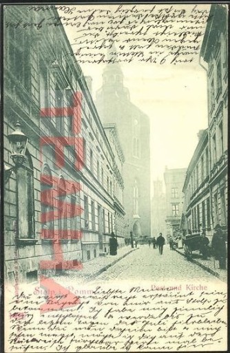 Zdjęcie oferty: SŁUPSK Stolp Synagogastrasse kościół poczta 1902