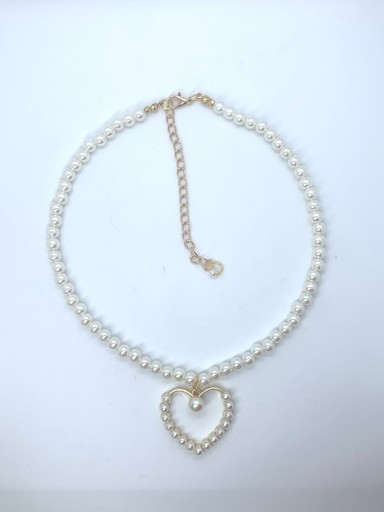 Zdjęcie oferty: Naszyjnik perły i perłowe serce