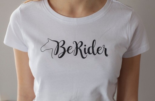 Zdjęcie oferty: Koszulka t-shirt jeździecki BeRider L biały