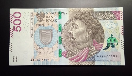Zdjęcie oferty: Banknot 500 zł seria AA 