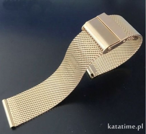 Zdjęcie oferty: Bransoletka do zegarka mesh milanese żółte złoto 