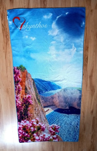 Zdjęcie oferty: PAMIĄTKA Z ZAKYNTHOS Ręcznik plażowy Navagio