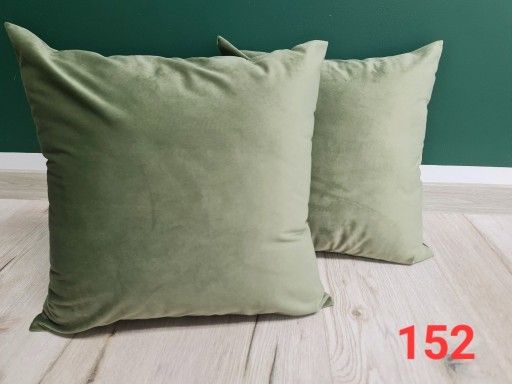 Zdjęcie oferty: P152 poszewki na poduszki 40x40 oliwka welwet  