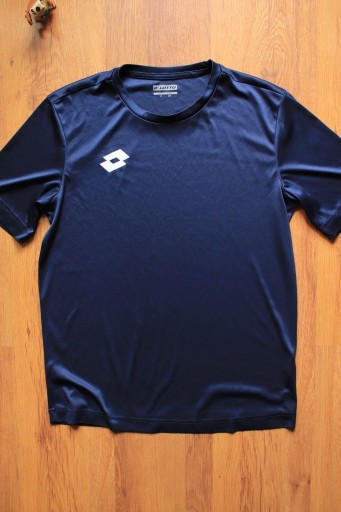 Zdjęcie oferty: T-shirt sportowy granat. Lotto r.S poliestrowy męski do biegania do zszycia