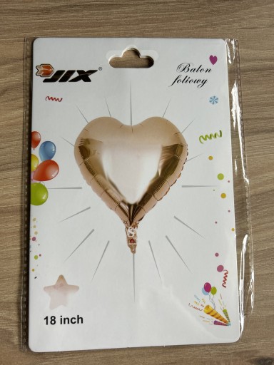 Zdjęcie oferty: Balon foliowy serce różowe złoto 45 cm