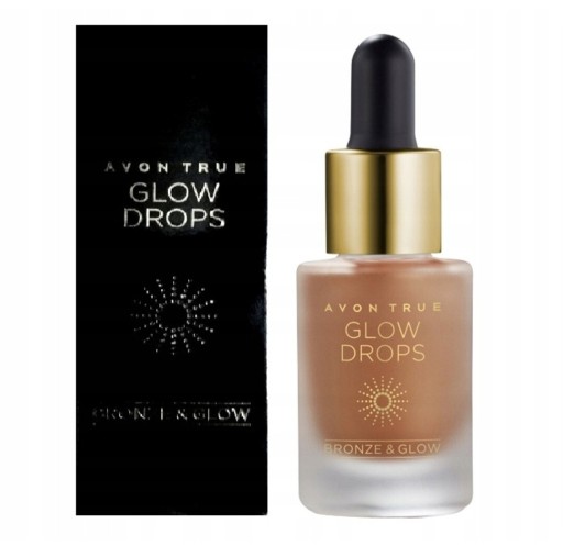 Zdjęcie oferty: Glow Drops avon true Brązer do twarzy Solar