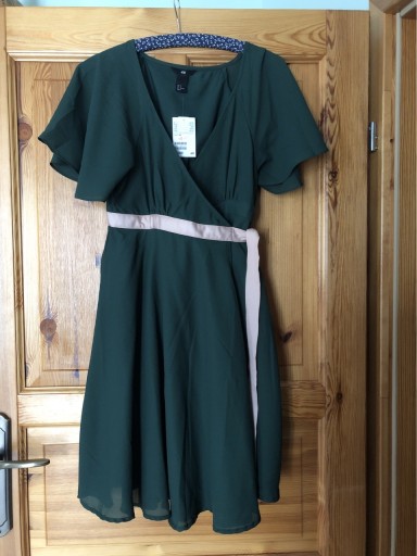 Zdjęcie oferty: Sukienka H&M kopertowa zielona rozmiar 36/S