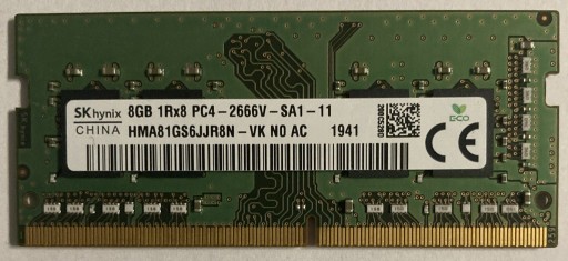 Zdjęcie oferty: Pamięć Ram 8Gb SkHynix sodimm DDR4 8 Gb 2666 mhz