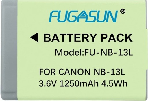 Zdjęcie oferty: Bateria do Canon NB-13L 1250 mAh 3.6v 4.5Wh