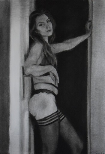 Zdjęcie oferty: "Irina" rysunek, kobieta / Kamila Ossowska