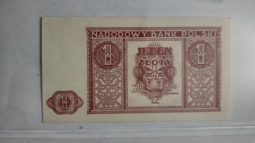 Zdjęcie oferty: Banknot 1 złoty 1946 - PRL