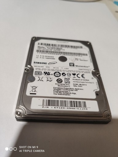 Zdjęcie oferty: Dysk twardy 2.5 cala 1 TB bez elektroniki sprawny