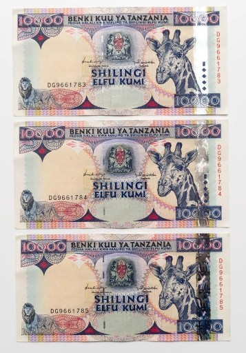 Zdjęcie oferty: Banknot 10000 szylingów Tanzania 1997 P.33 rzadki