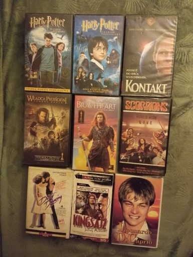 Zdjęcie oferty: Zestaw filmów na VHS+Koncert 9 sztuk 