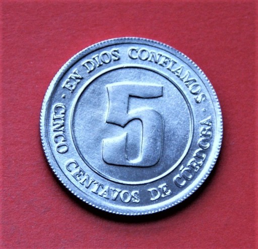 Zdjęcie oferty: 5  Centavos 1974 r -   Nikaragua  stan !!