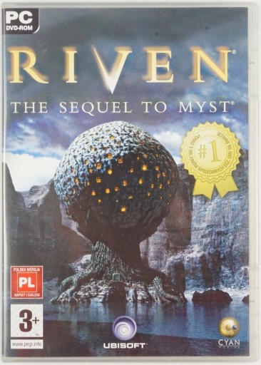 Zdjęcie oferty: RIVEN THE SEQUEL TO MYST KOMPUTER PUDEŁKO PC DVD