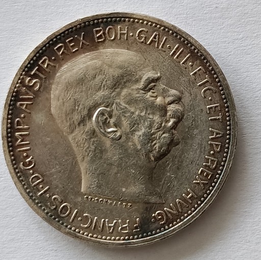 Zdjęcie oferty: Austro-Węgry 2 korony 1913 r. - srebro - piękne