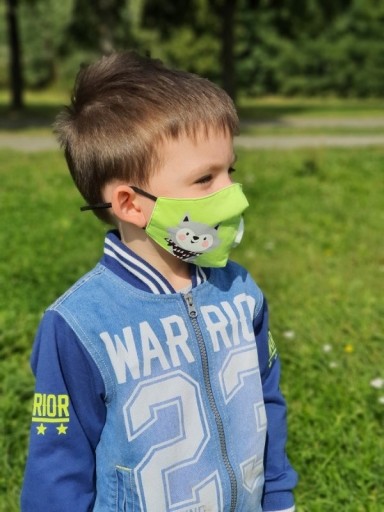Zdjęcie oferty: Maska dla dzieci antysmogowa lisek + 2 filtry FFP2