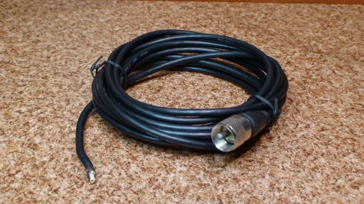 Zdjęcie oferty: Przewód Kabel Antenowy CB  naprawczy 2,5m + wtyk 