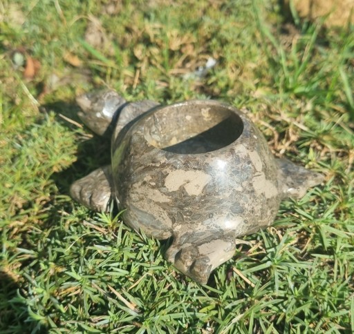 Zdjęcie oferty: Żółw figurka - świecznik z kamienia