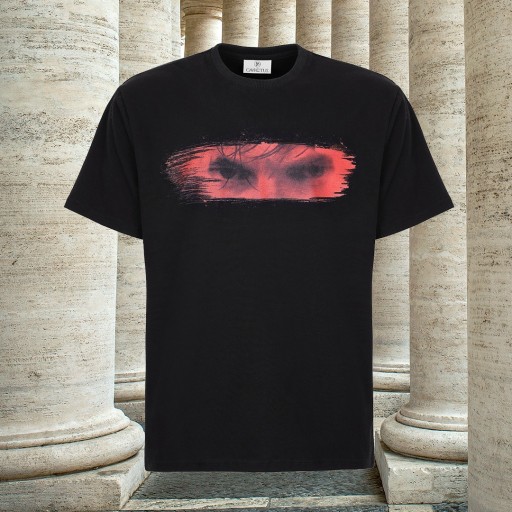 Zdjęcie oferty: Czarna koszulka T-shirt oczy polska produkcja