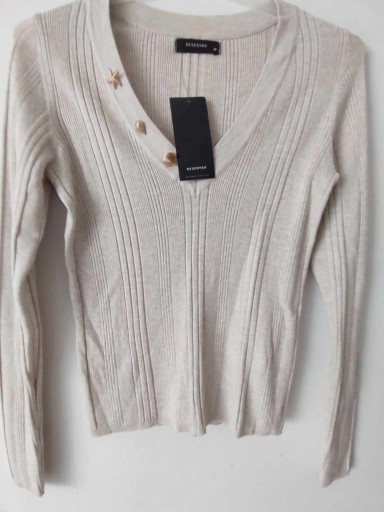Zdjęcie oferty: RESERVED bezowa super bluzka ,sweterek,M